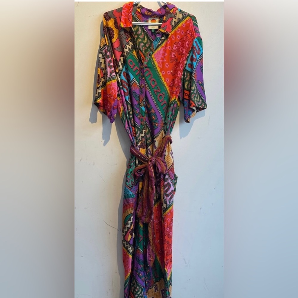 FARM Rio Multicolor Patchwork Print Jumpsuit - Picture 6 of 11